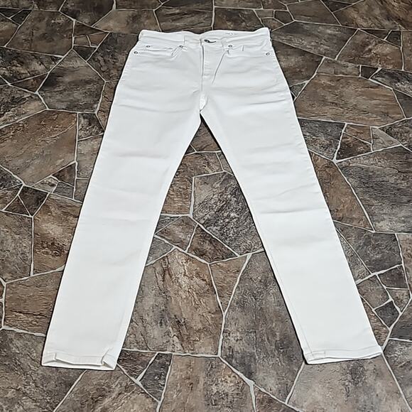 NWT Rag & Bone High Rise Skinny Jeans  Sz 26 in White - Picture 4 of 13